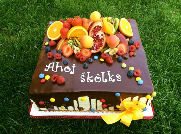 čokoládová do škôlky, torta, Torty - škola, stužková, Belen, 1