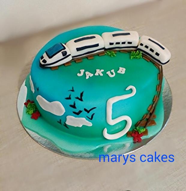 Vláčik pre Jakubka.., torta, Torty autíčka, vláčiky, marys cakes, 1