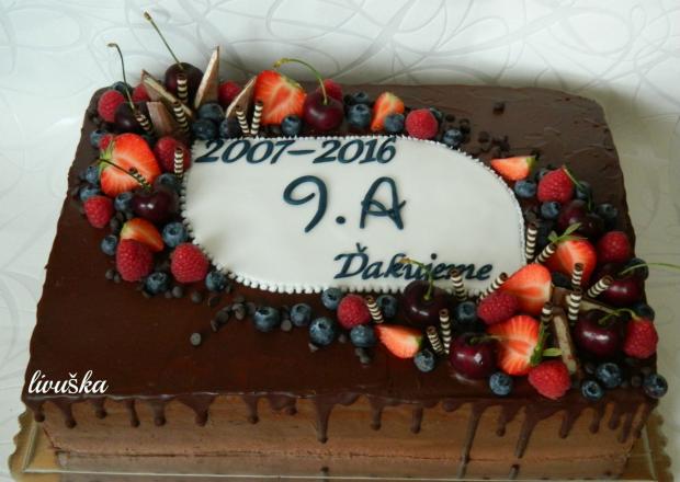pre deviatakov, torta, Torty - škola, stužková, livushka, 1