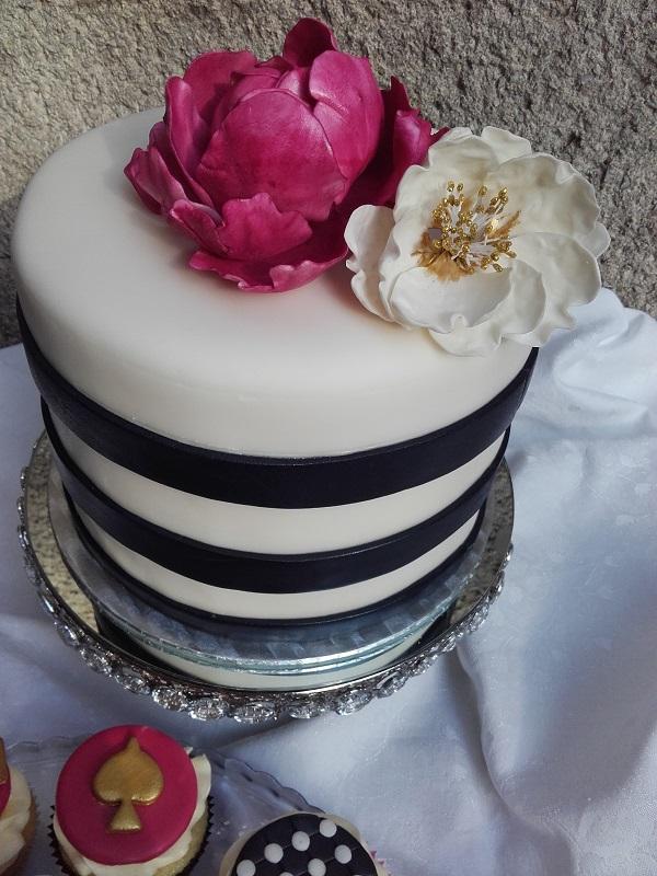čierno-biela, torta, Narodeninové torty, Tatjana Dobrovičová, 1