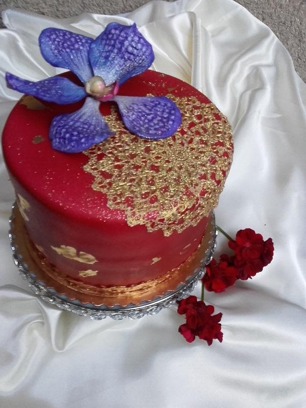 zámocká.... s plátkovým zlatom, torta, Narodeninové torty zámocká.... s plátkovým zlatom, torta, Narodeninové torty, Tatjana Dobrovičová, 1
