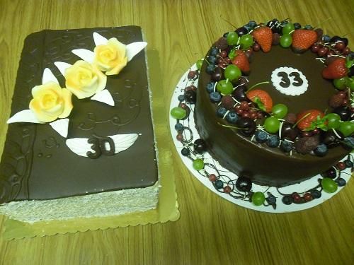 čokoládová kniha + ovocná, torta, Čokoládové torty, Ivka29, 1