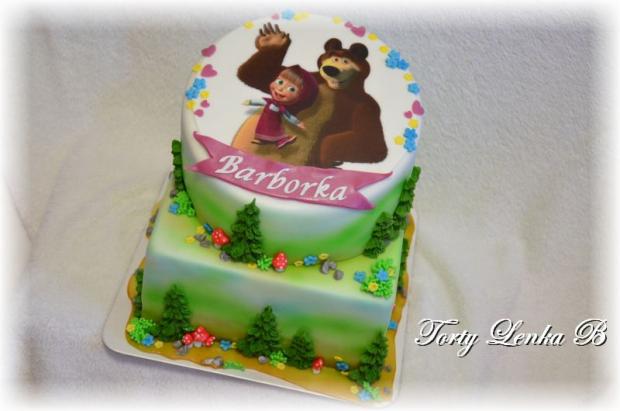 Masa a maco, torta, Rozprávkové torty Masa a maco, torta, Rozprávkové torty, lenca2410, 1