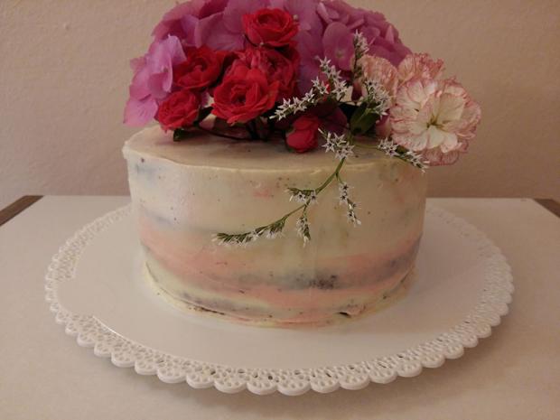 So živými kvetmi, torta, Narodeninové torty, Zuzana Habšudová, 1