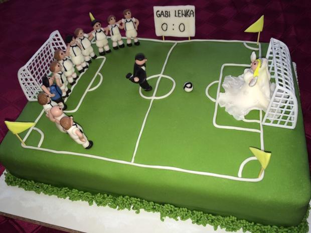 svadobná pre futbalistu, torta, Svadobné torty, tortina, 1