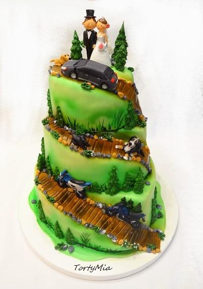Svadobná pre turistov, torta, Svadobné torty, TortyMia, 1