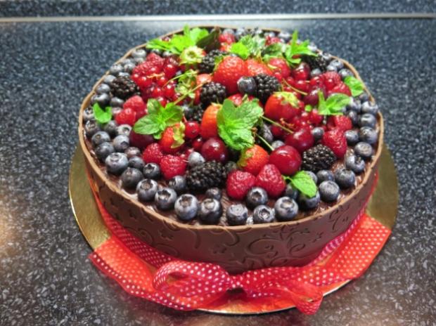 Jednoduchá ovocná, torta, Narodeninové torty, alapk, 1