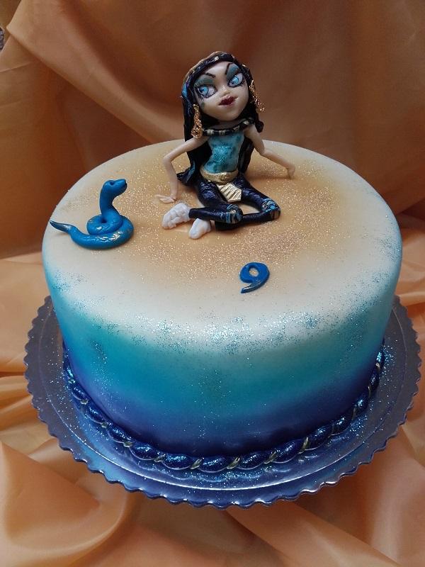 Monsterka Cleo, torta, Torty pre dievčatá, Tatjana Dobrovičová, 1