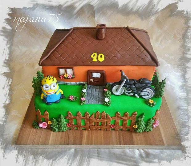 domček s mimonom, torta, Torty pre dospelých *, majana75, 1