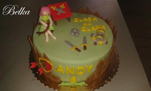clash of clans, torta, Ostané torty pre deti, belka, 1
