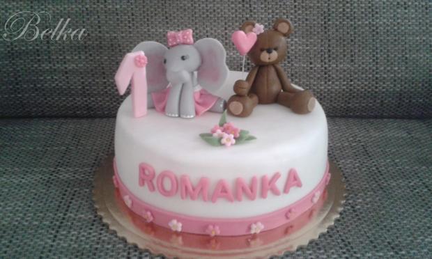 torta so zvieratkami 1.rok, torta, Torty so zvieratkami, belka, 1