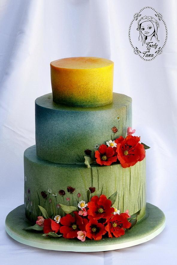 Rozkvitnutá lúka :-), torta, Narodeninové torty Rozkvitnutá lúka :-), torta, Narodeninové torty, grasie, 1