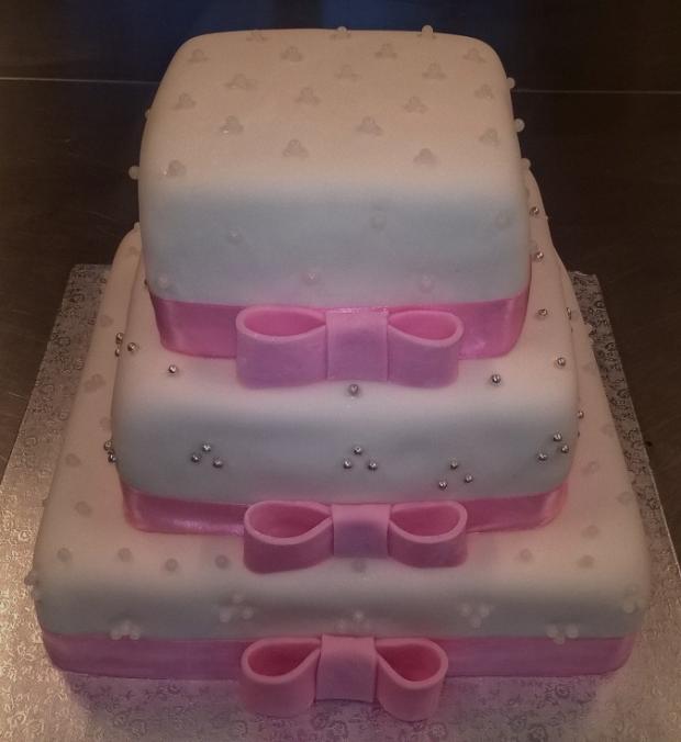 svadobná do ružova , torta, Svadobné torty, MartinaO, 1