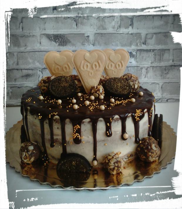 Bez poťahu, torta, Drip torty, herrera, 1