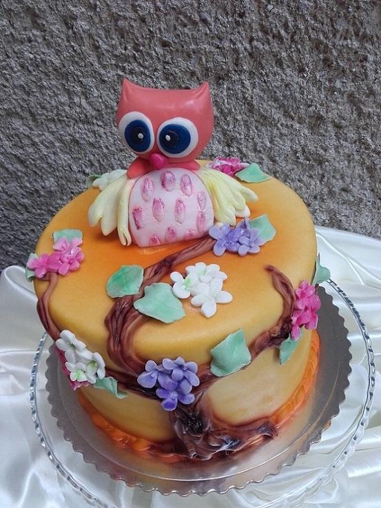 sovička, torta, Rozprávkové torty sovička, torta, Rozprávkové torty, Tatjana Dobrovičová, 1