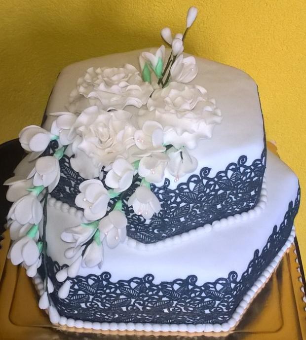 bielo-čierna na 60ku, torta, Narodeninové torty bielo-čierna na 60ku, torta, Narodeninové torty, MartinaO, 1