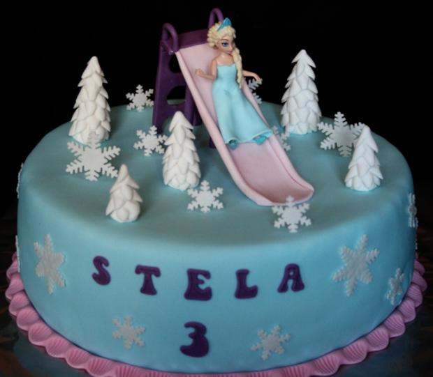 Elsa na smyklavke, torta, Torty pre dievčatá, Spagi, 1