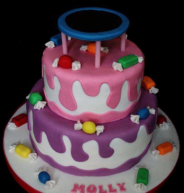 S trampolinou, torta, Torty pre dievčatá S trampolinou, torta, Torty pre dievčatá, Spagi, 1