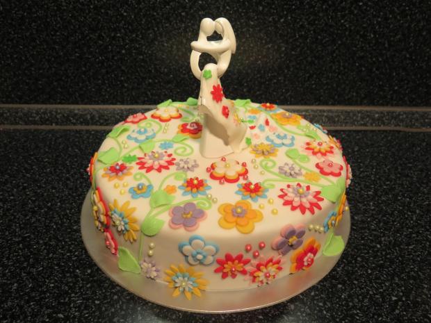 Pestrá svadobná torta, torta, Svadobné torty, alapk, 1