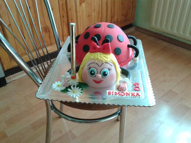 lienka, torta, Torty so zvieratkami, uhrinka, 1