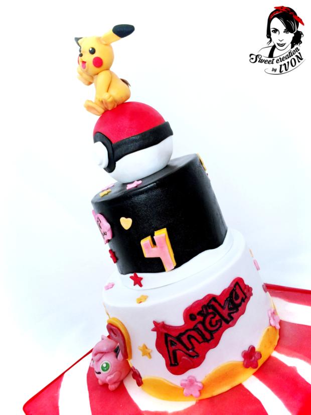 Pokemon/Pikachu , torta, Rozprávkové torty, by Ivon, 3
