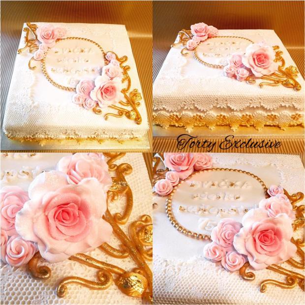 Narodeninová so zlatými ornamentami, torta, Narodeninové torty, Torty Exclusive, 2