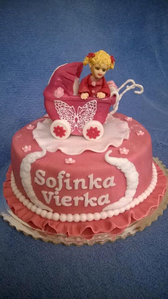 Dievčatko v kočáriku, torta, Torty pre dievčatá, Torty-sladké mámenie, 1