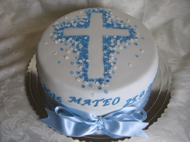 Krst Mateo, torta, Torty na krstiny, lienkaS, 1