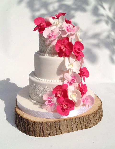 s orchideami , torta, Svadobné torty s orchideami , torta, Svadobné torty, TORTY Klaudia, 1