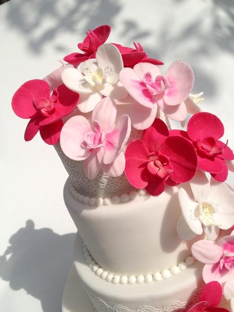 s orchideami , torta, Svadobné torty s orchideami , torta, Svadobné torty, TORTY Klaudia, 2