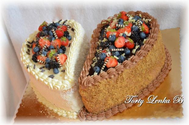 biela- cierna, torta, Narodeninové torty, lenca2410, 1