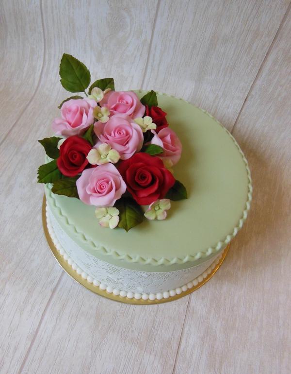 S kvietkami, torta, Narodeninové torty S kvietkami, torta, Narodeninové torty, novanka, 1
