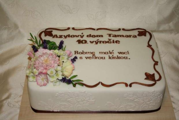 10.výročie Azylového domu, torta, Narodeninové torty 10.výročie Azylového domu, torta, Narodeninové torty, stanula, 1