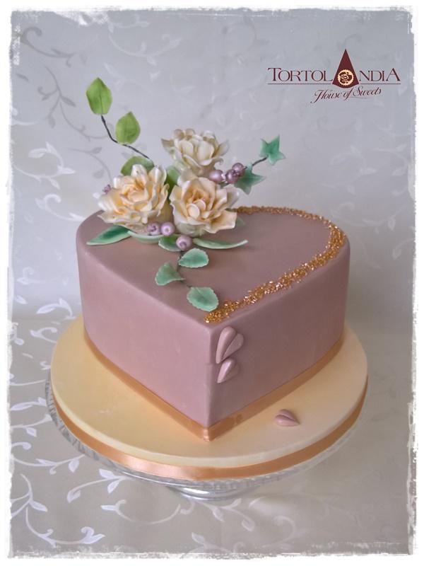 Srdce s ružami v pastelových farbách, torta, Narodeninové torty Srdce s ružami v pastelových farbách, torta, Narodeninové torty, Tortolandia.sk, 3