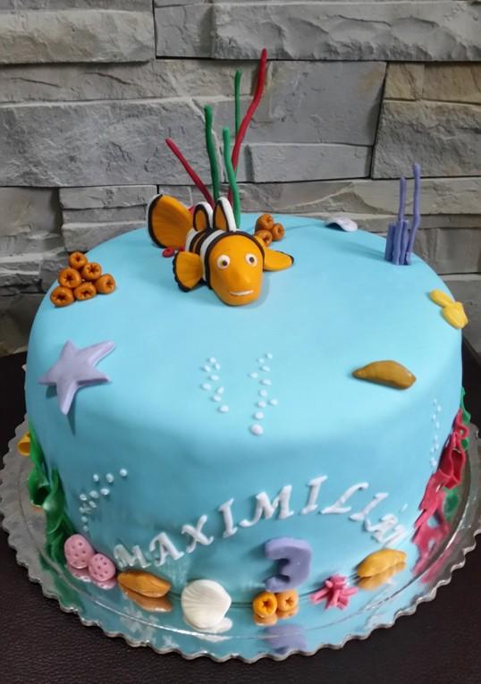 Hľadá sa NEMO , torta, Rozprávkové torty, MartinaO, 1