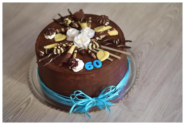 Tortička na 60 - tku, torta, Čokoládové torty, dakota14, 1