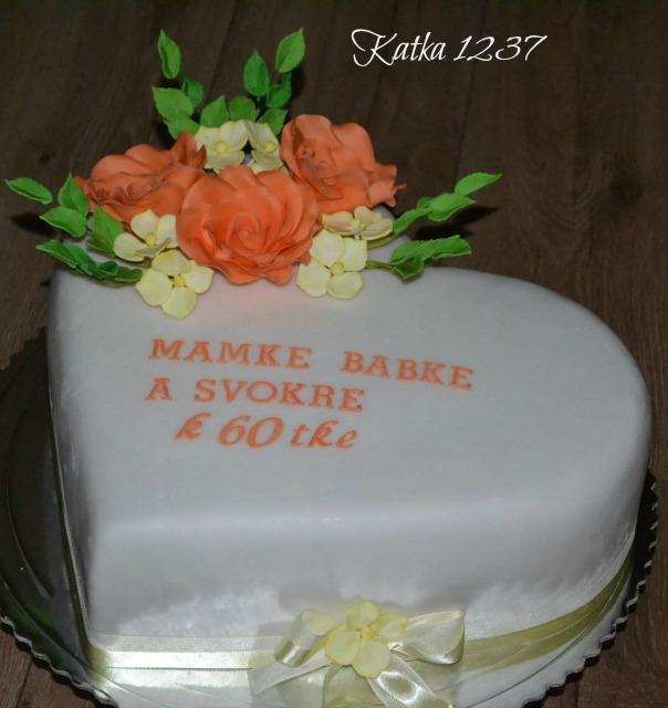narodeninové srdce, torta, Narodeninové torty, katka1237, 1