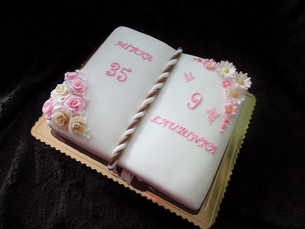 kniha pre dvoch oslávencov, torta, Narodeninové torty, Mirka02, 1