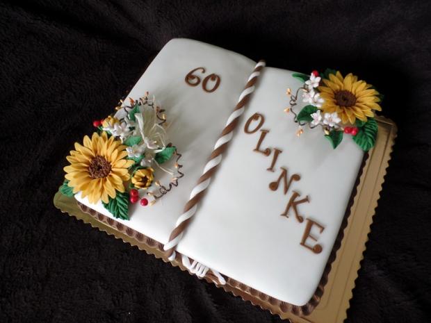 kniha na 60-tku, torta, Narodeninové torty, Mirka02, 1
