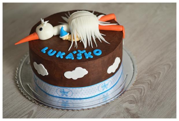 Na krstiny s bocianom, torta, Čokoládové torty, dakota14, 1