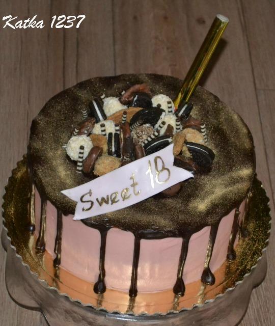 sweet 18 čokoládová, torta, Čokoládové torty, katka1237, 1