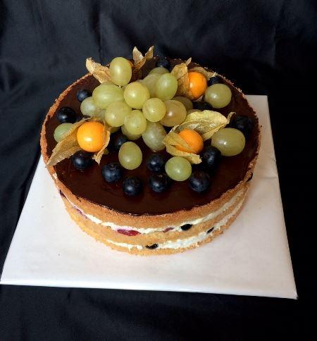 Bezlepková polonahá torta, torta, Narodeninové torty, abriela, 1