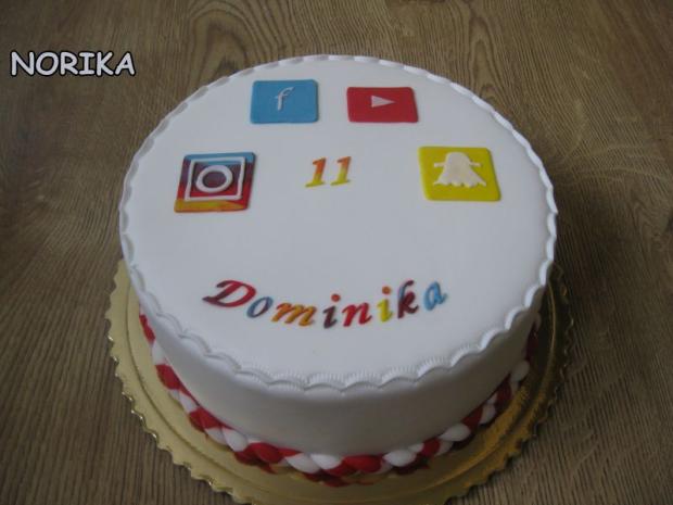 Dobošova pre fanušičku internetu, torta, Narodeninové torty, norika, 1