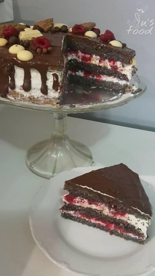 Maková torta, torta, Narodeninové torty, Luscakes, 1