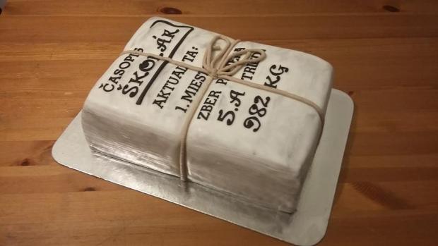Zber papiera, torta, Torty - škola, stužková, juraj.ba, 1