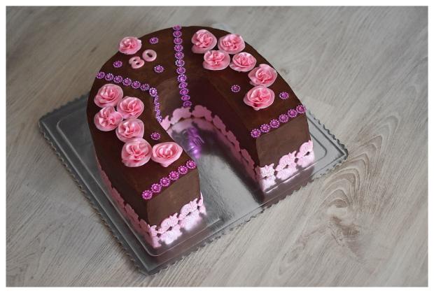 Podkova ganážová, torta, Čokoládové torty, dakota14, 1