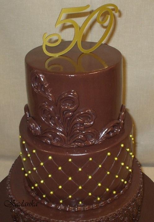 Na 50 - tku s čokoládovým poťahom, torta, Narodeninové torty Na 50 - tku s čokoládovým poťahom, torta, Narodeninové torty, Kadanka, 3