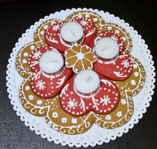 Medovníkový adventný veniec...., torta, Torty na cirkevné sviatky, MartinaO, 1