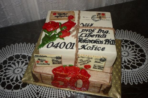 -- 50 -- s balíčkom, torta, Narodeninové torty -- 50 -- s balíčkom, torta, Narodeninové torty, Primilka, 1