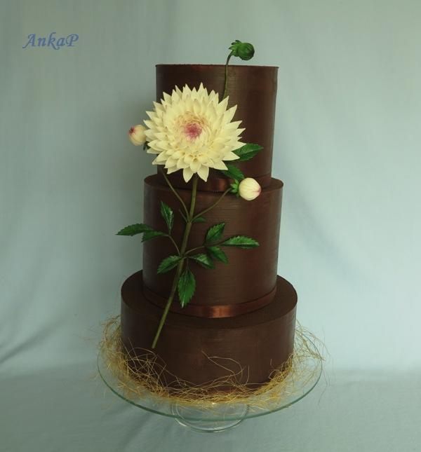 S dhaliou a karamelovými niťami, torta, Narodeninové torty S dhaliou a karamelovými niťami, torta, Narodeninové torty, AnkaP, 1